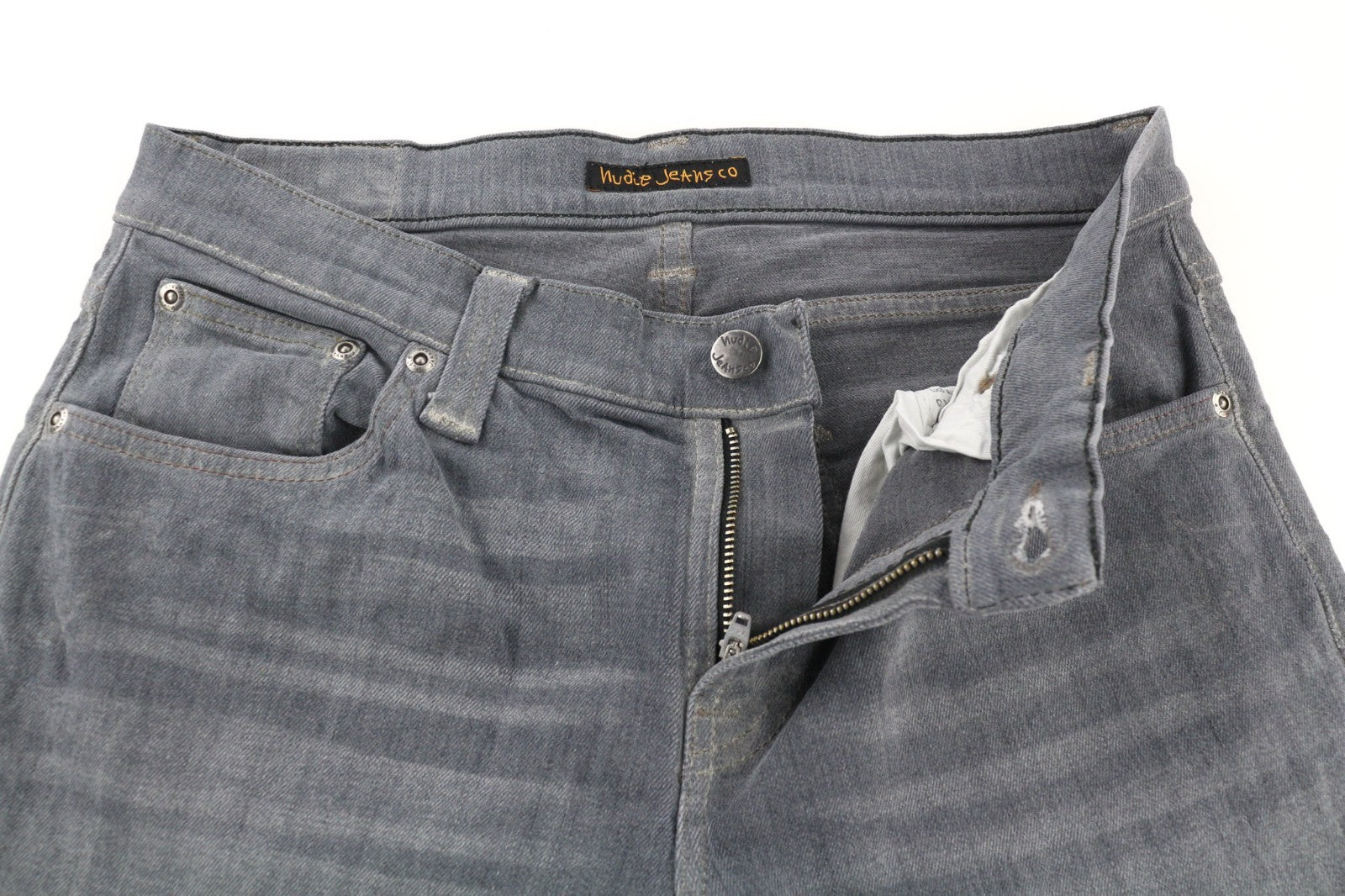 NUDIE JEANS Tight Long John Men's Jeans W30/L32 Charcoal Washed Organic Slim