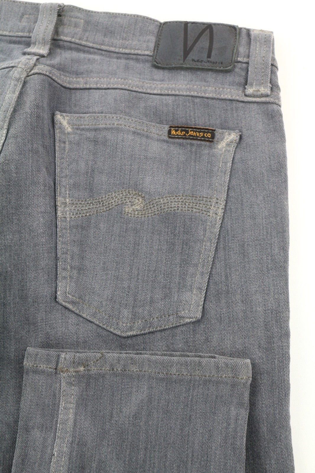 NUDIE JEANS Tight Long John Men's Jeans W30/L32 Charcoal Washed Organic Slim