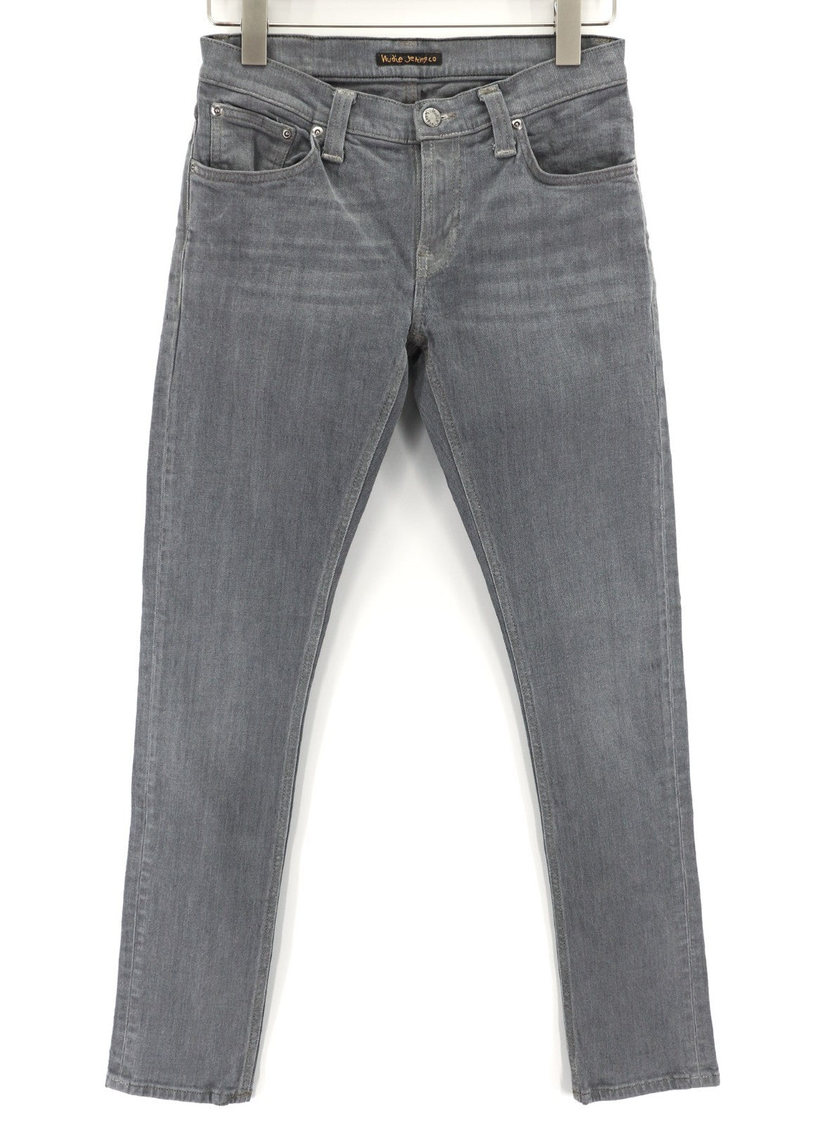 NUDIE JEANS Tight Long John Men's Jeans W29/L32 Charcoal Wash Slim Organic