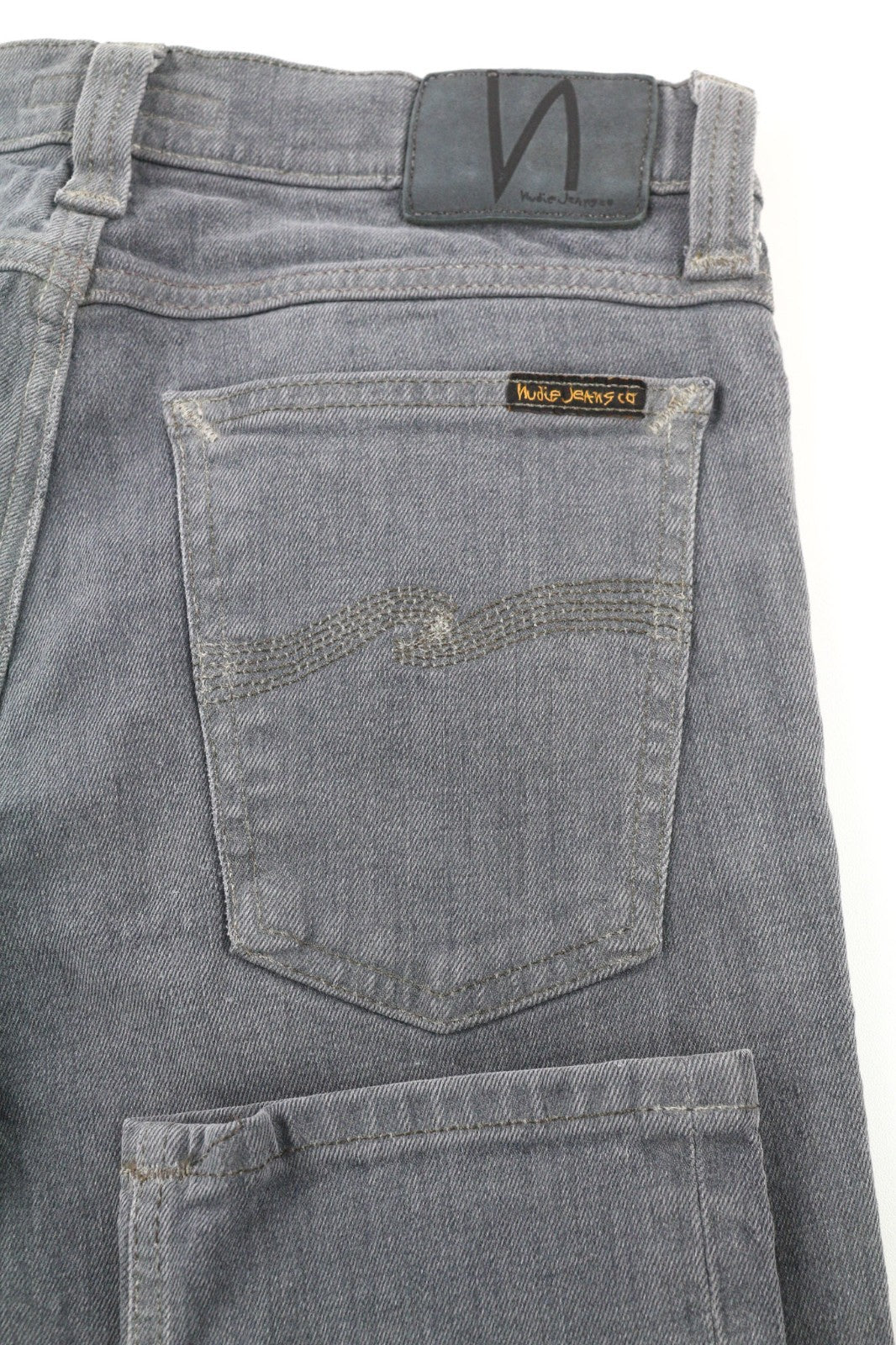 NUDIE JEANS Tight Long John Men's Jeans W29/L32 Charcoal Wash Slim Organic