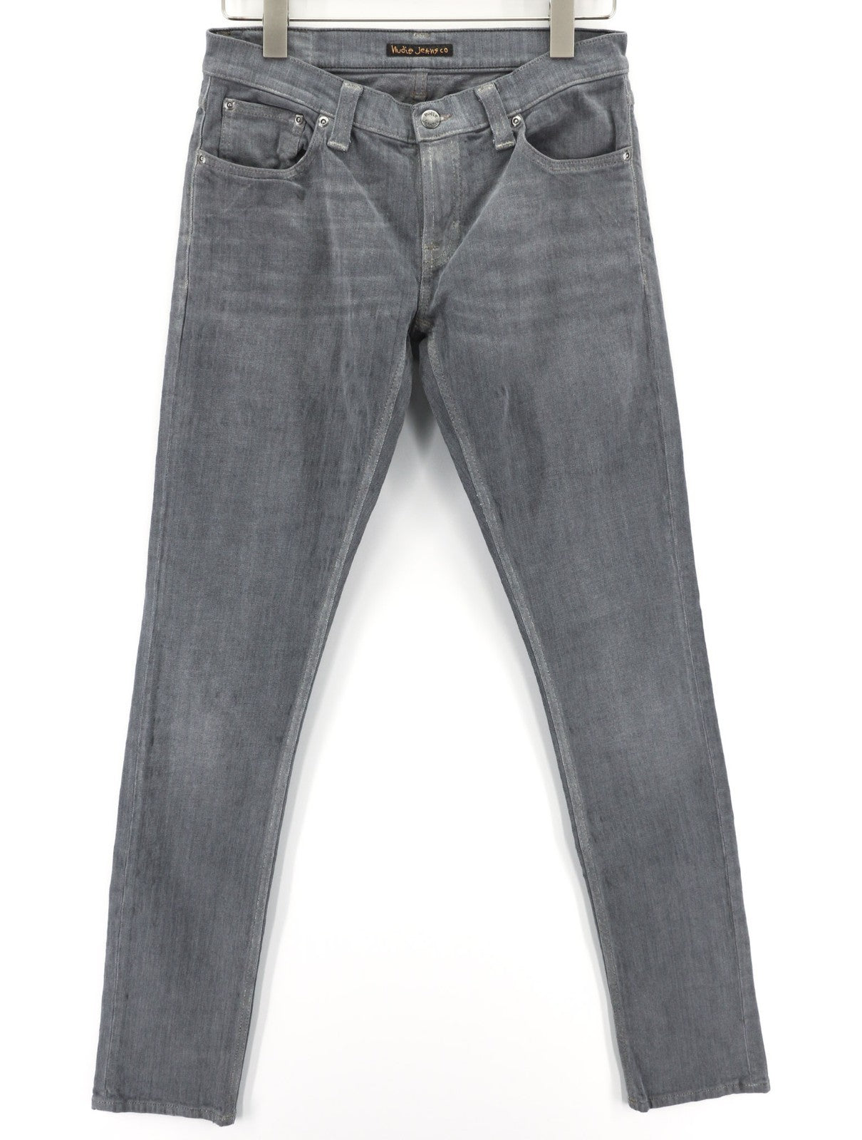 NUDIE JEANS Tight Long John Men's Jeans W29/L34 Charcoal Slim Fit Washed