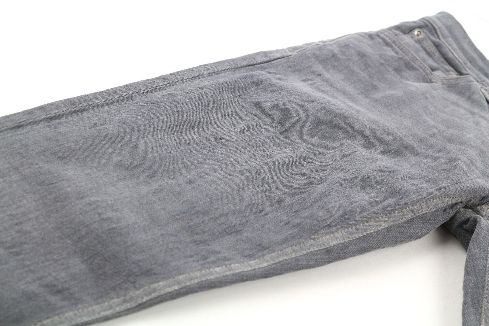 NUDIE JEANS vyriški aptempti ilgi džinsai W29/L34 tamsiai pilki, ploni, skalbti 