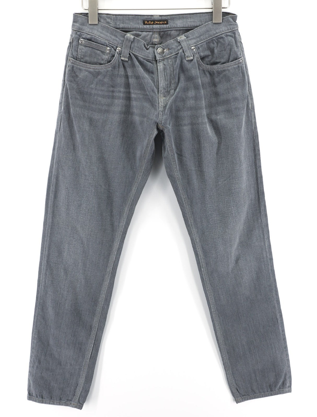 NUDIE JEANS Tight Long John Men's Jeans W30/L32 Charcoal Slim Washed Logo