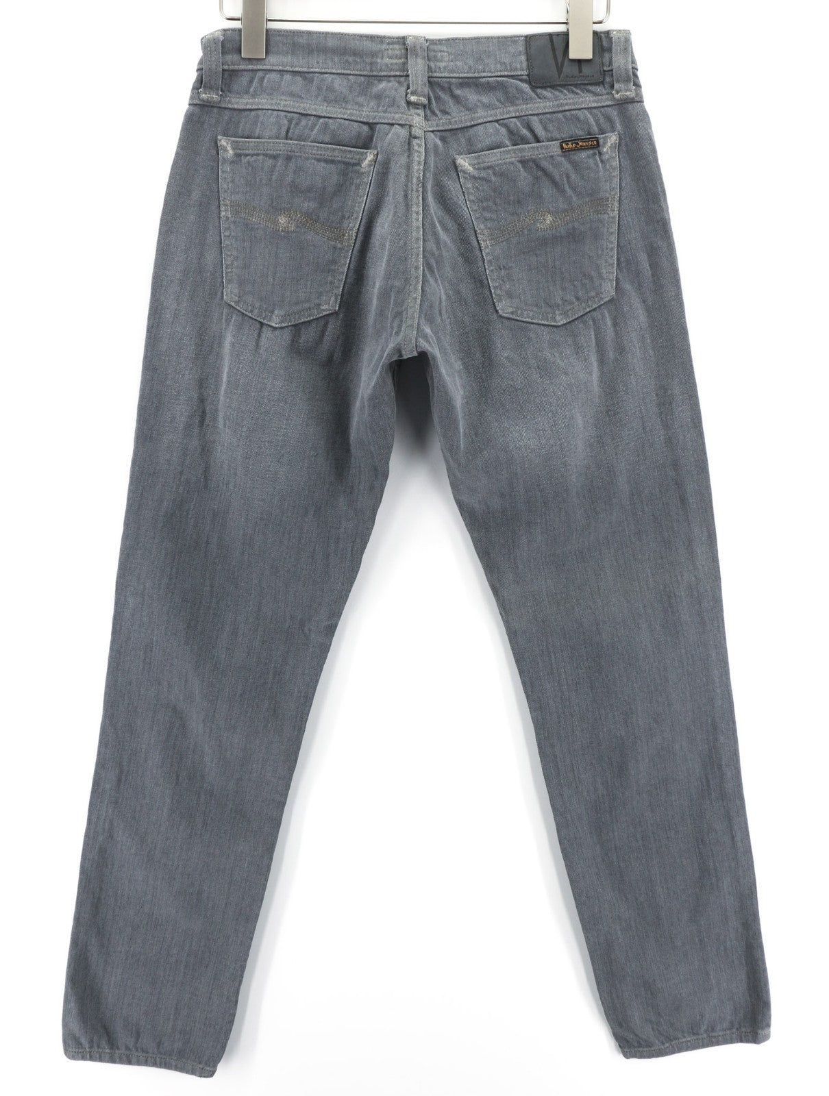 NUDIE JEANS Tight Long John Men's Jeans W30/L32 Charcoal Slim Washed Logo