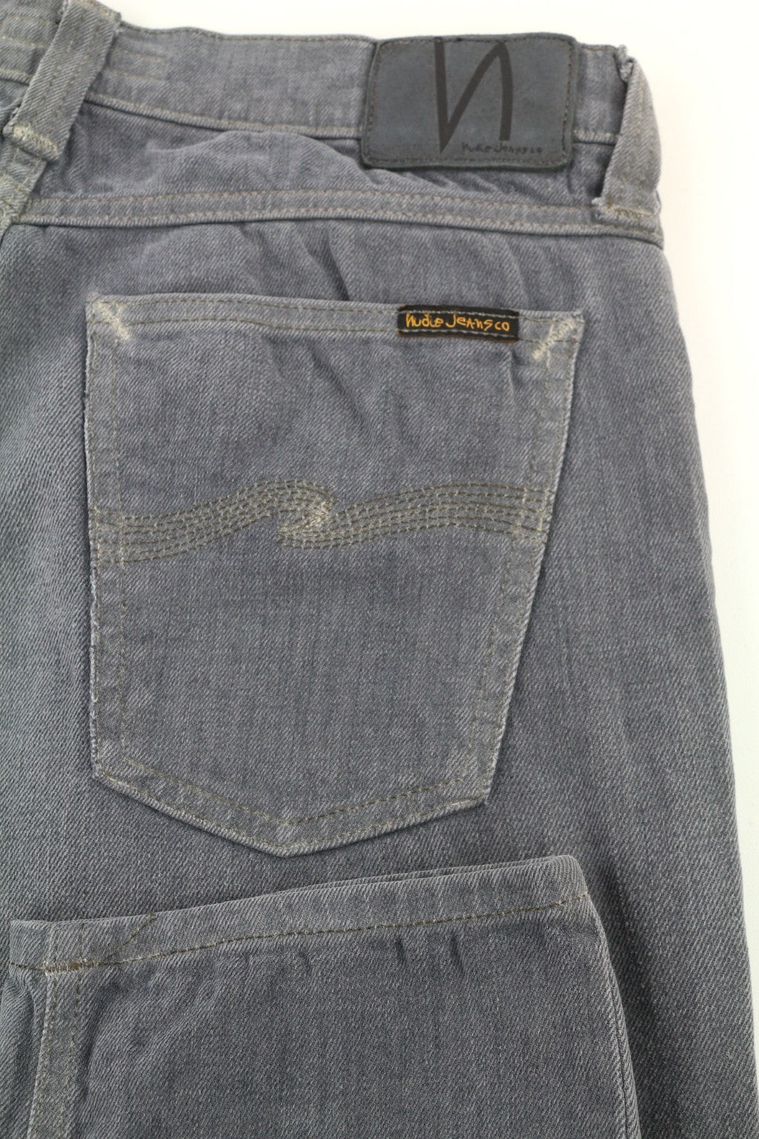 NUDIE JEANS Tight Long John Men's Jeans W30/L32 Charcoal Slim Washed Logo