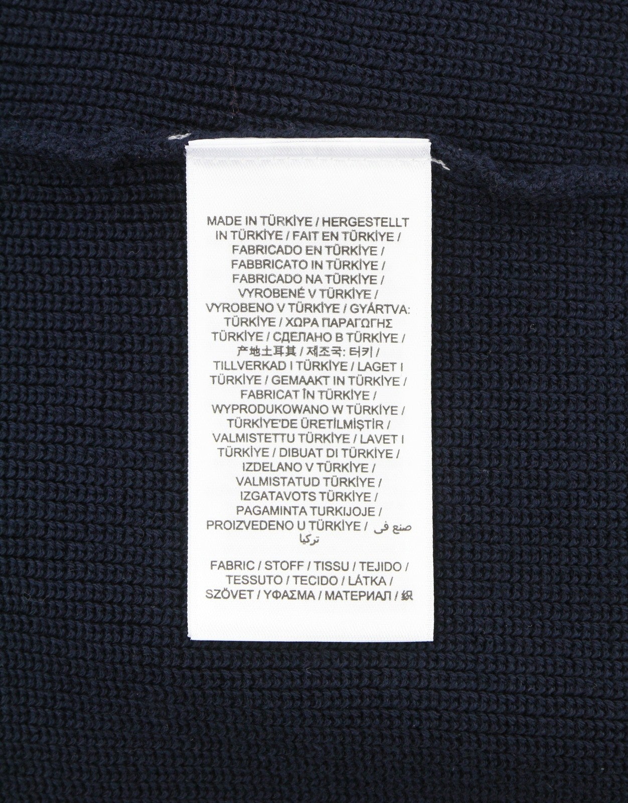 GANT Men Jumper 2XL Dark Blue Cotton Tight-Knit Half Zip Neck Logo Pullover