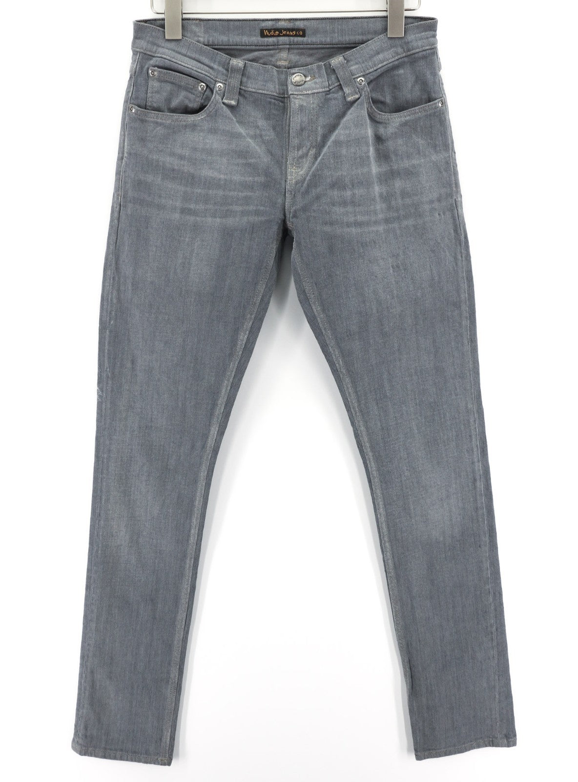 NUDIE JEANS Tight Long John Men's Jeans W31/L34 Charcoal Slim Denim Organic