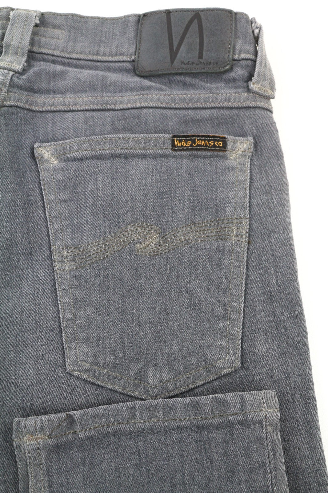 NUDIE JEANS Tight Long John Men's Jeans W29/L32 Charcoal Slim Denim Wash