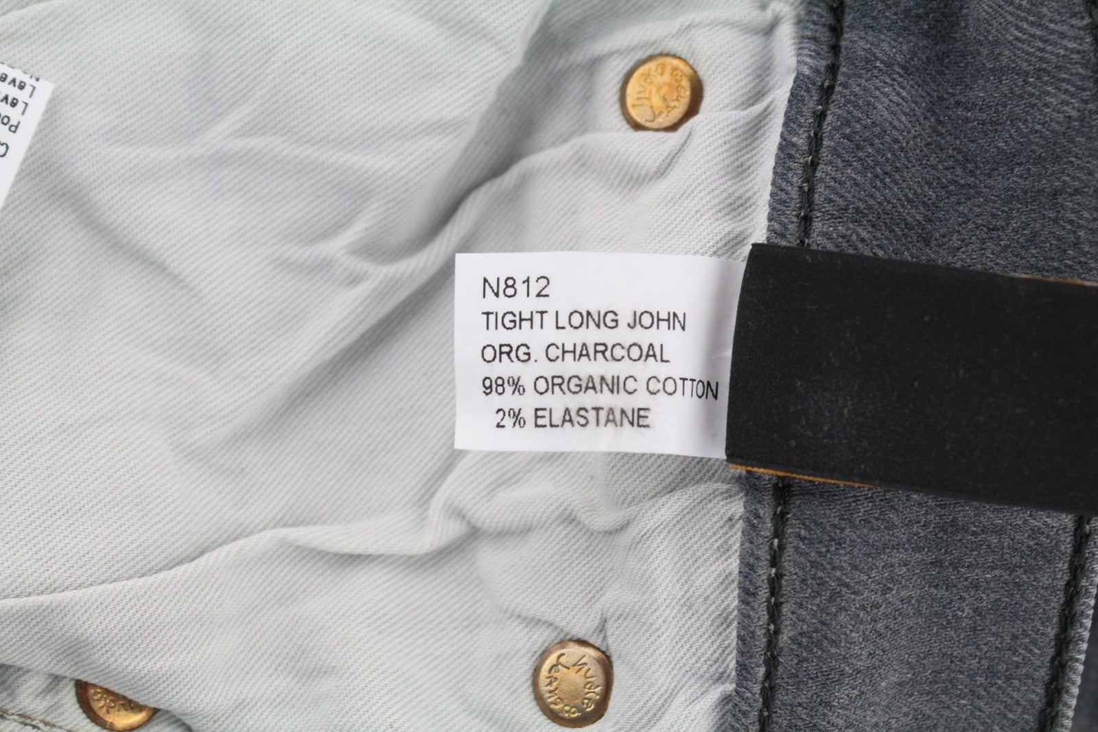 NUDIE JEANS Tight Long John Men's Jeans W29/L32 Charcoal Slim Denim Wash