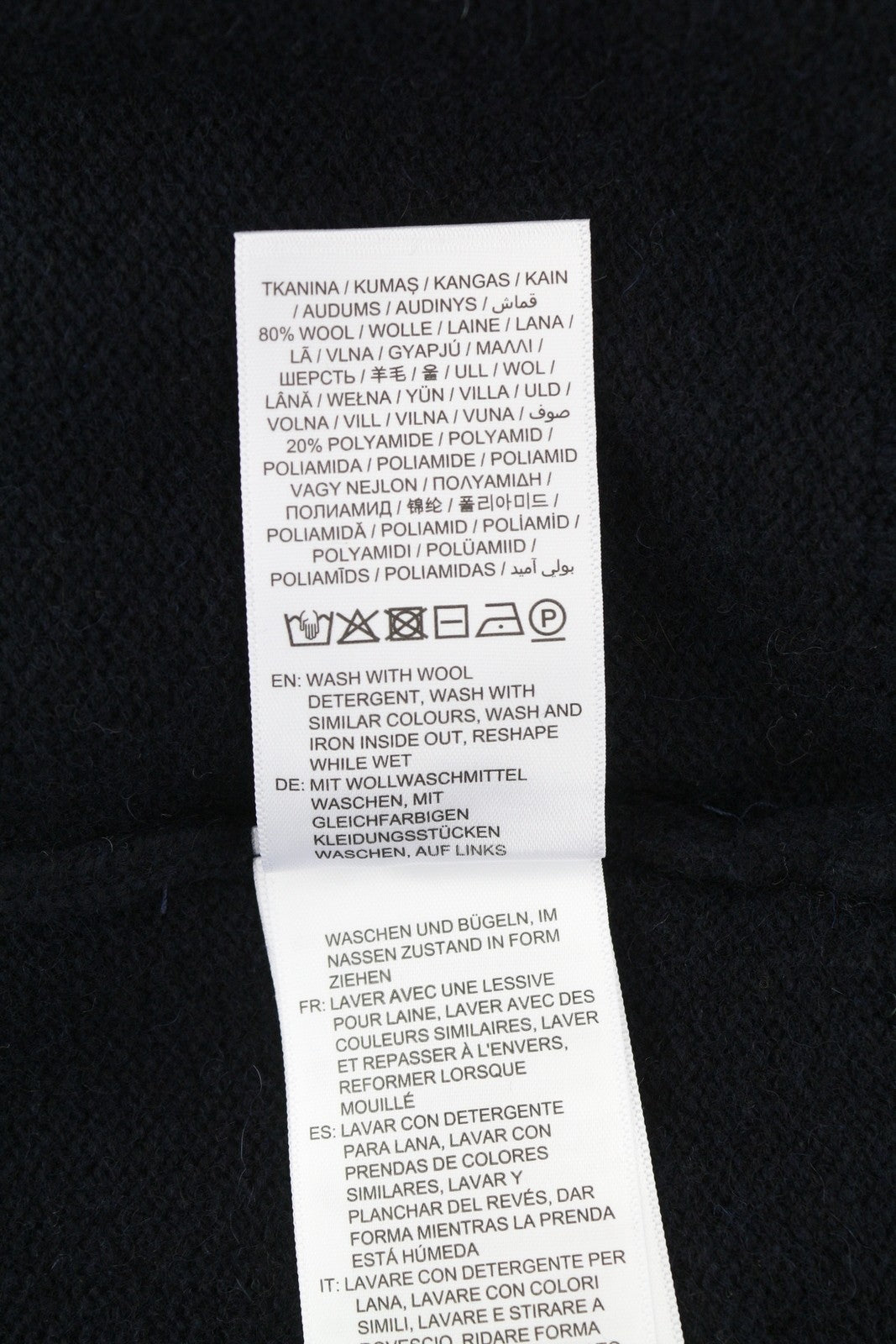 GANT Brushed Wool C-Neck Men Jumper 3XL Evening Blue Wool Blend Knit Pullover