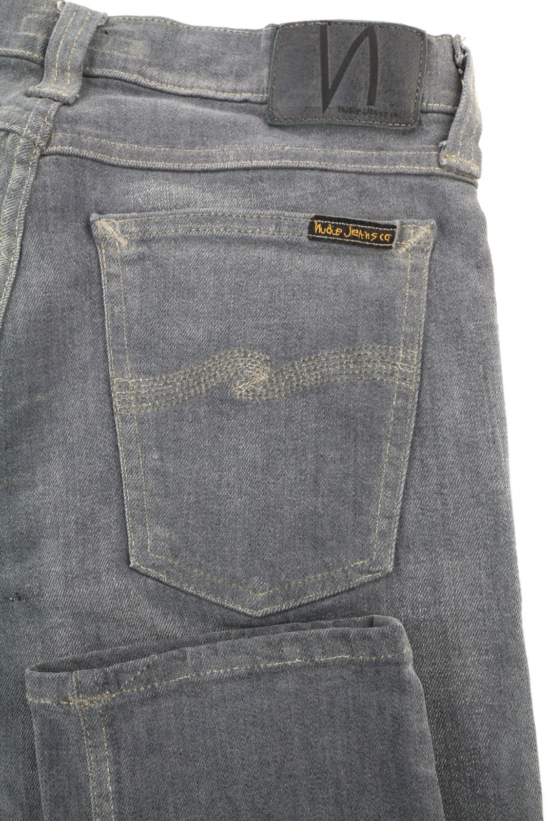 NUDIE JEANS Tight Long John Men's Jeans W29/L32 Charcoal Slim Fit Organic