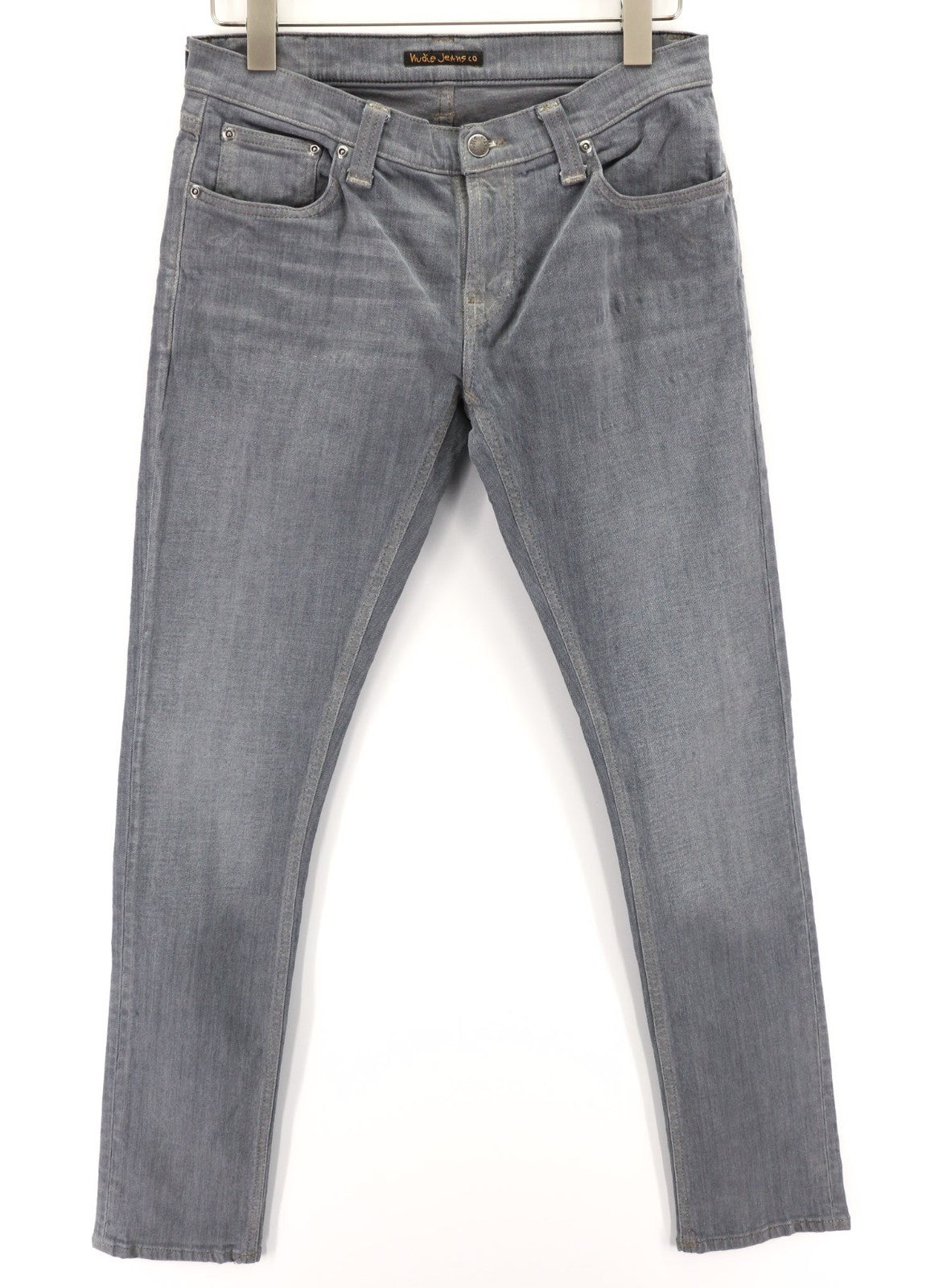 NUDIE JEANS Tight Long John Men's Jeans W30/L32 Charcoal Slim Fit Organic