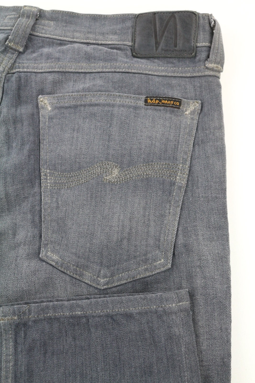 NUDIE JEANS Tight Long John Men's Jeans W34/L34 Charcoal Slim Fit Denim