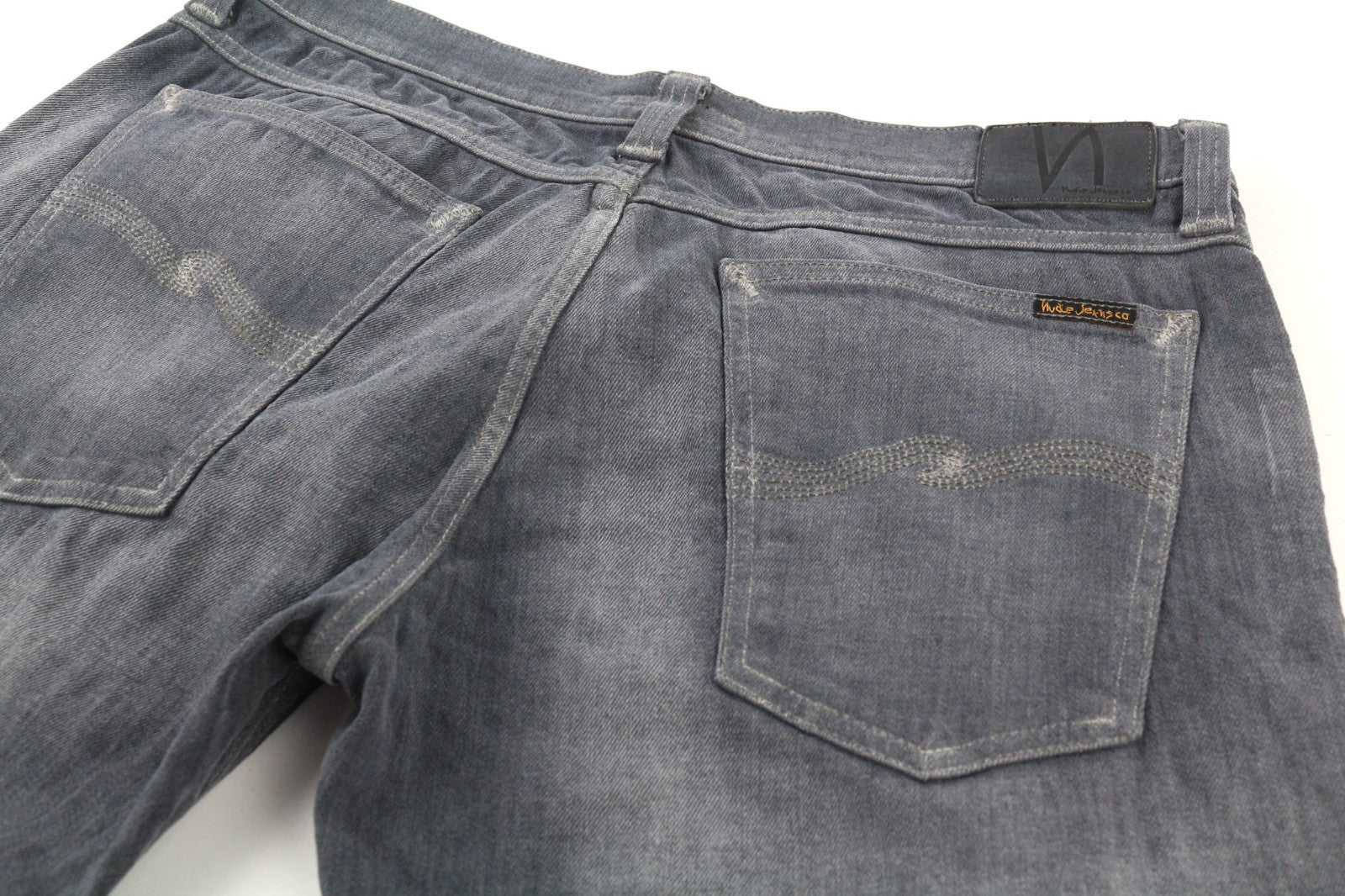 NUDIE JEANS Tight Long John Men's Jeans W34/L34 Charcoal Slim Washed Fit