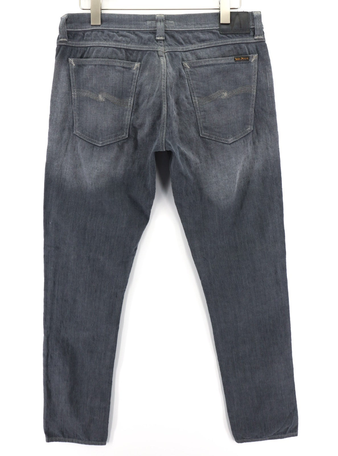 NUDIE JEANS Tight Long John Men's Jeans W34/L34 Charcoal Slim Washed Fit