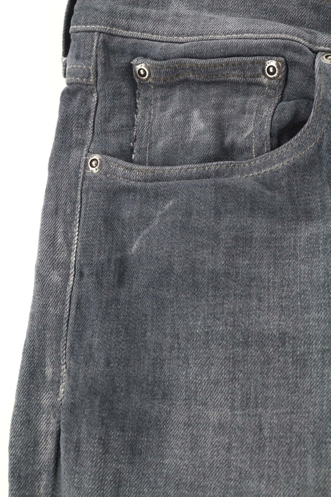 NUDIE JEANS Tight Long John Men's Jeans W34/L34 Charcoal Slim Logo Wash