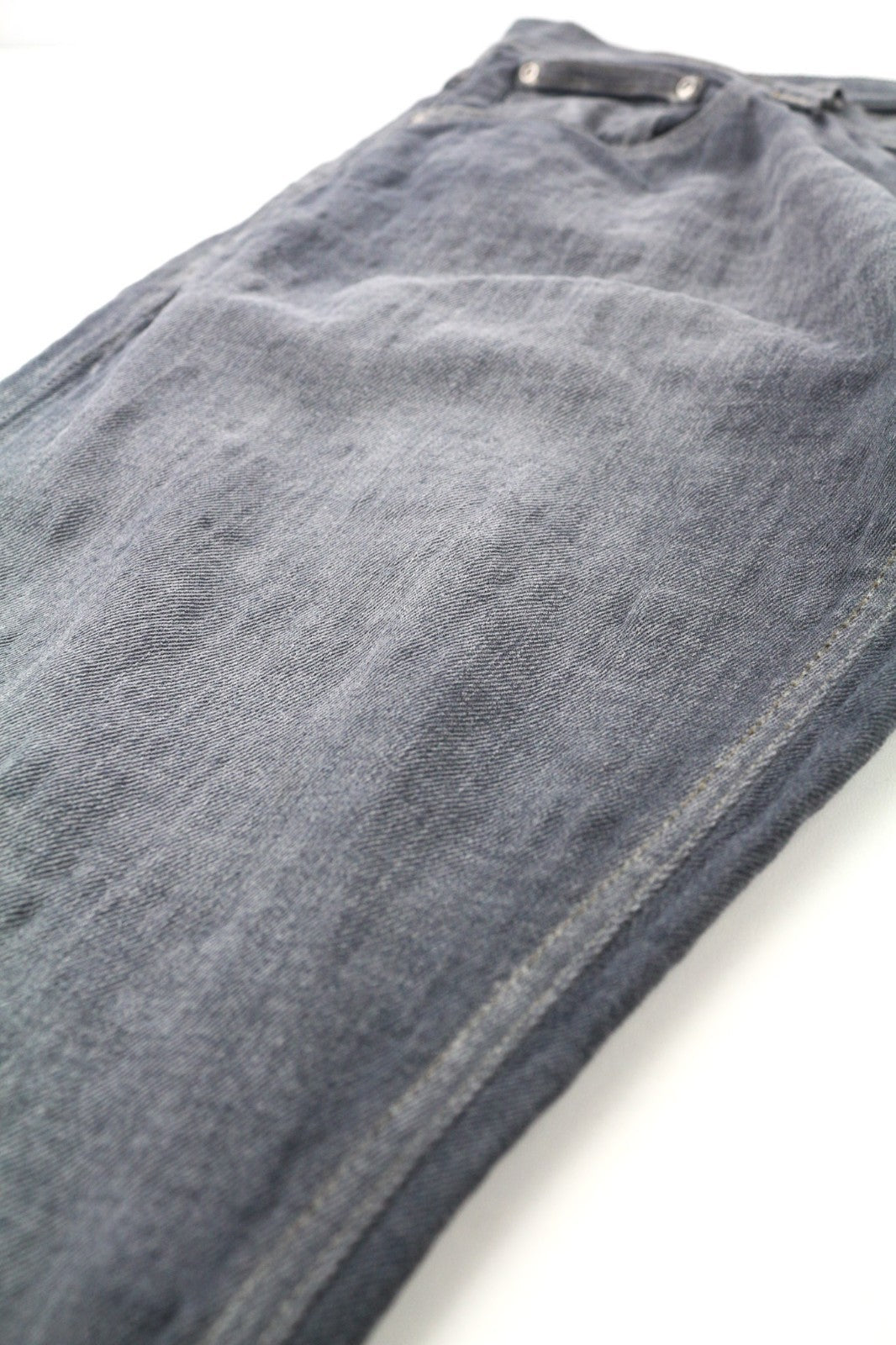 NUDIE JEANS Tight Long John Men's Jeans W34/L34 Charcoal Slim Logo Wash