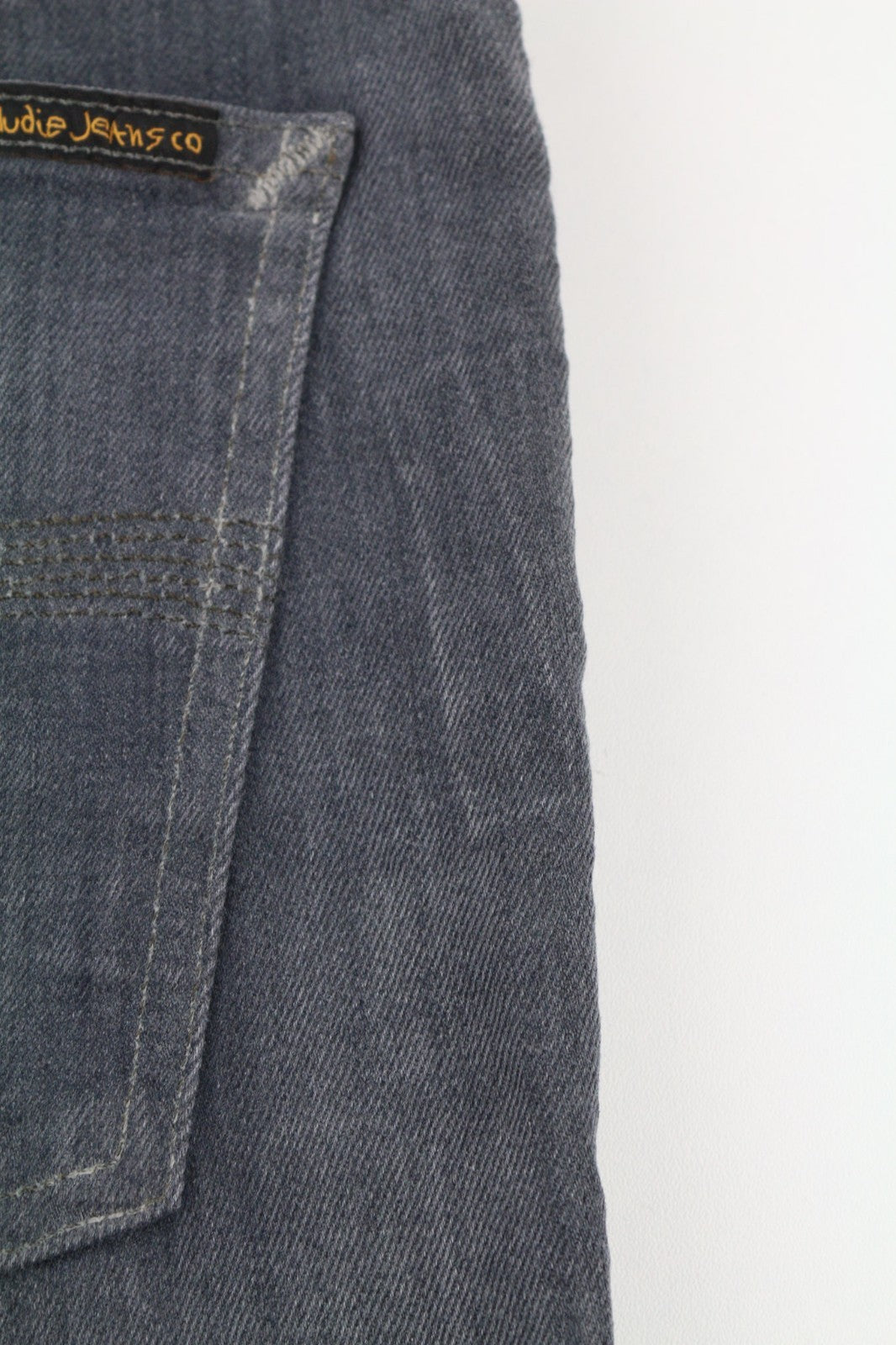 NUDIE JEANS Tight Long John Men's Jeans W31/L34 Charcoal Slim Denim Logo