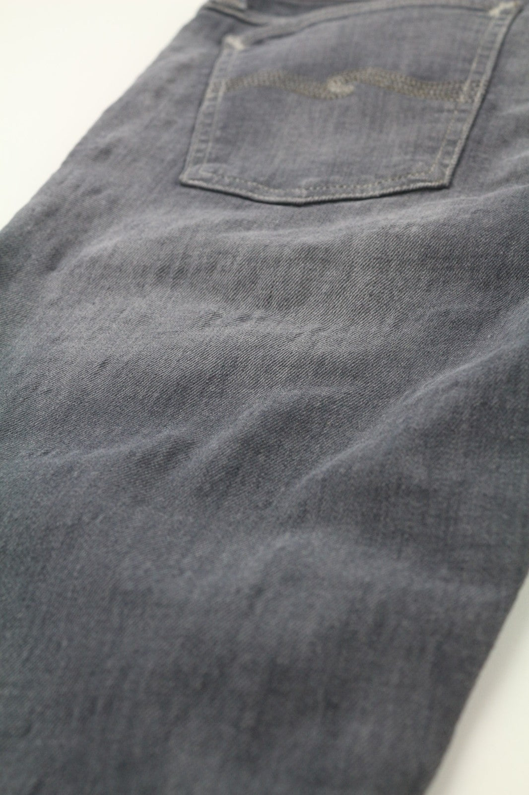 NUDIE JEANS Tight Long John Men's Jeans W31/L34 Charcoal Slim Denim Logo