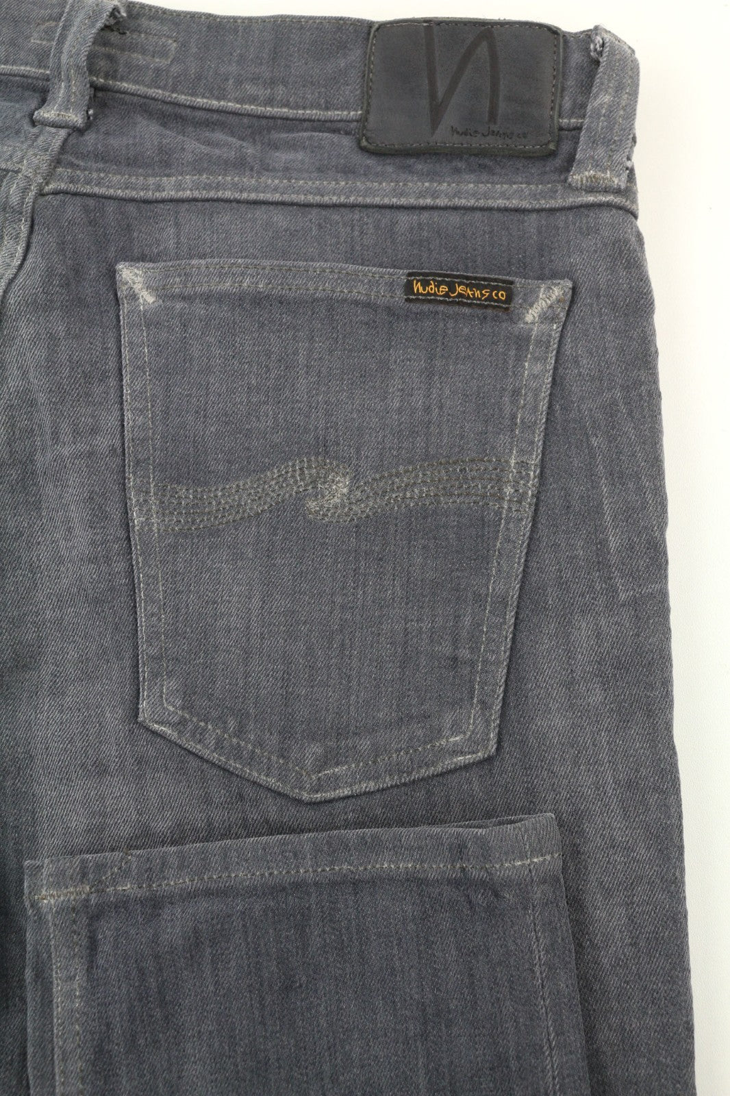 NUDIE JEANS Tight Long John Men's Jeans W31/L34 Charcoal Slim Denim Logo