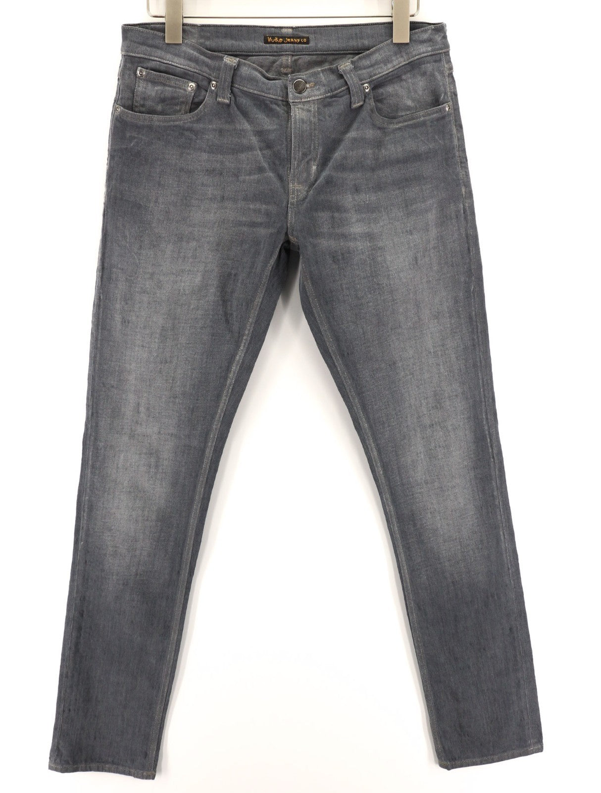 NUDIE JEANS Tight Long John Men's W33/L34 Charcoal Slim Fit Organic Jeans