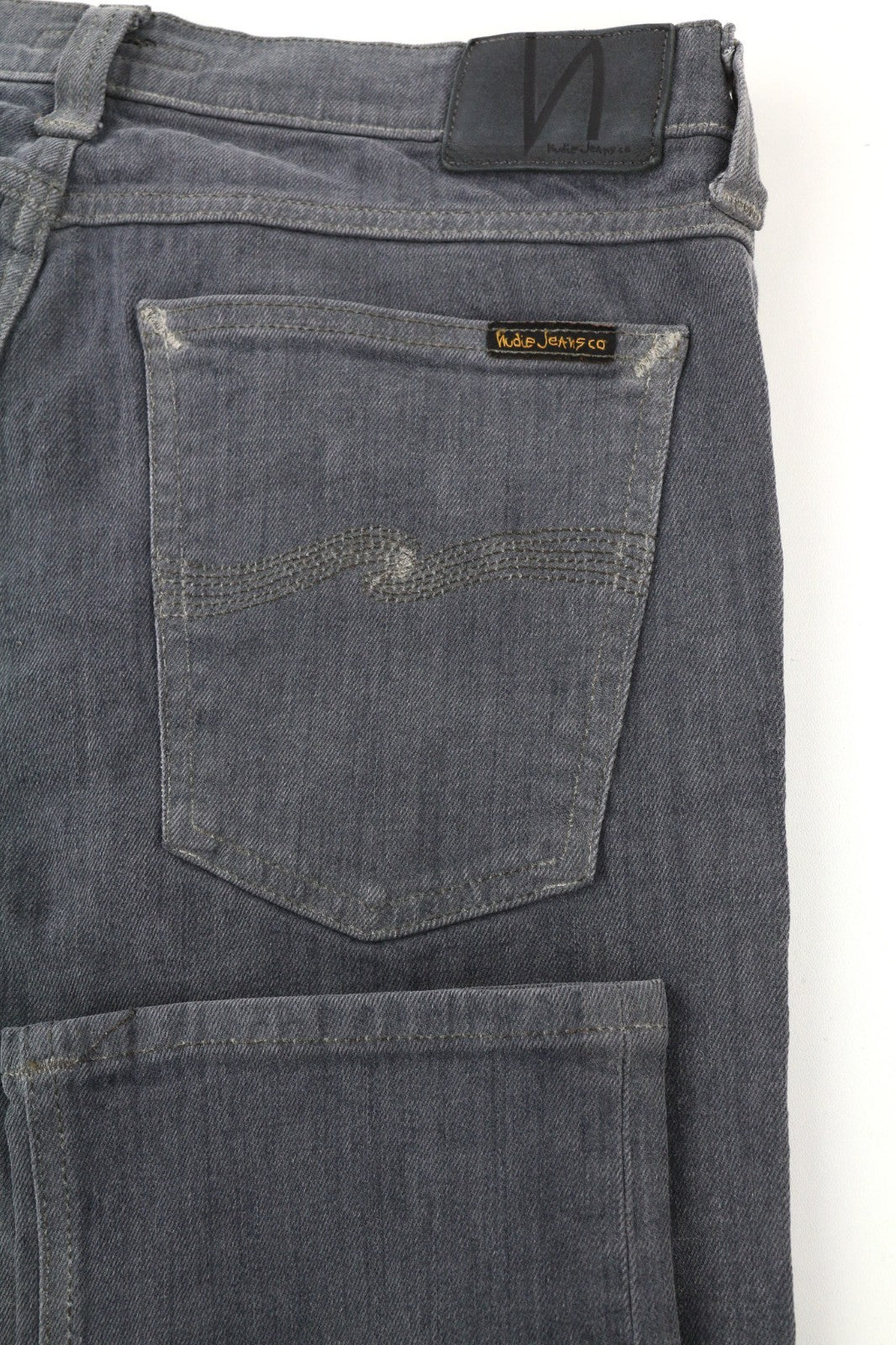 NUDIE JEANS Tight Long John Men's W32/L34 Charcoal Slim Fit Organic Denim