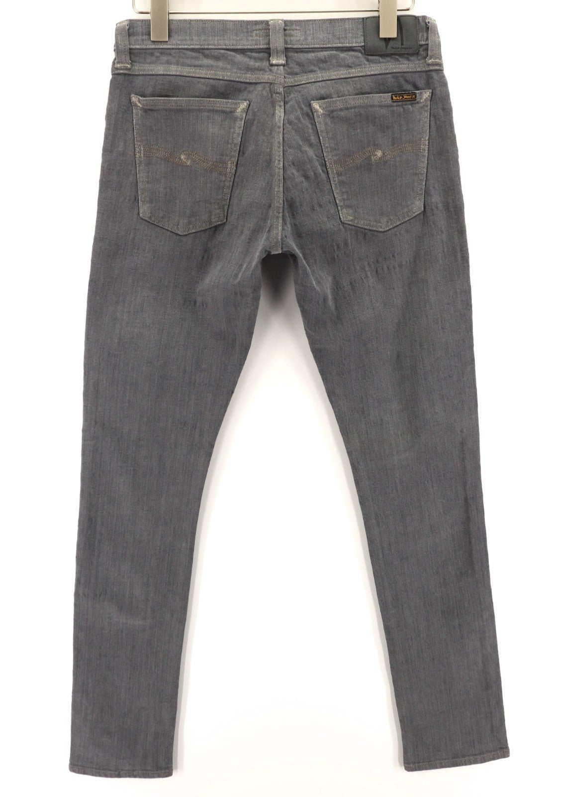 NUDIE JEANS Tight Long John Men's W31/L34 Charcoal Organic Zip Fly Slim Fit