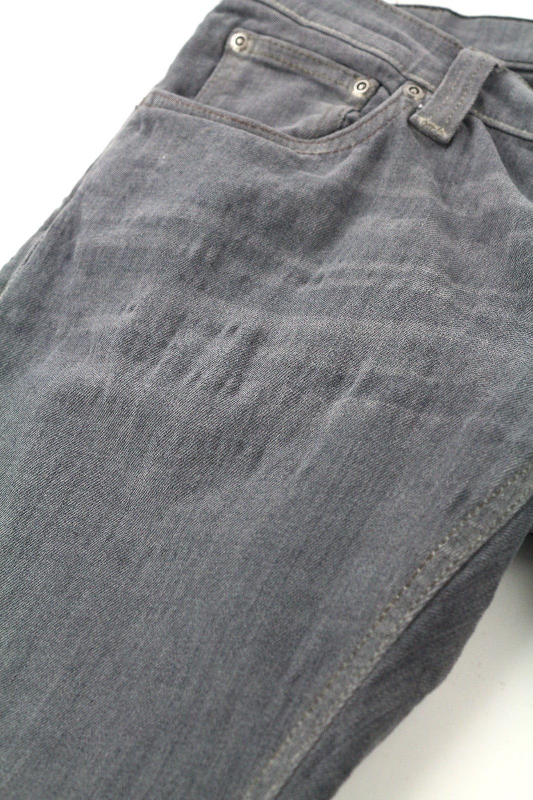 NUDIE JEANS Tight Long John Men's W31/L34 Charcoal Organic Zip Fly Slim Fit