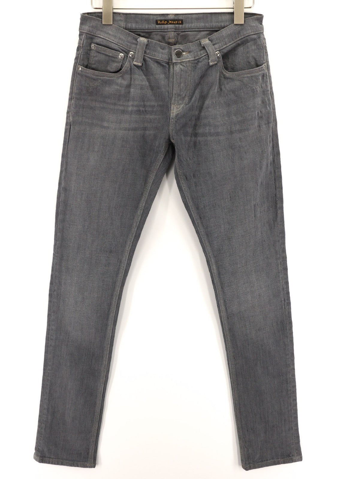 NUDIE JEANS Tight Long John Men's W31/L34 Slim Charcoal Fit Organic Zip