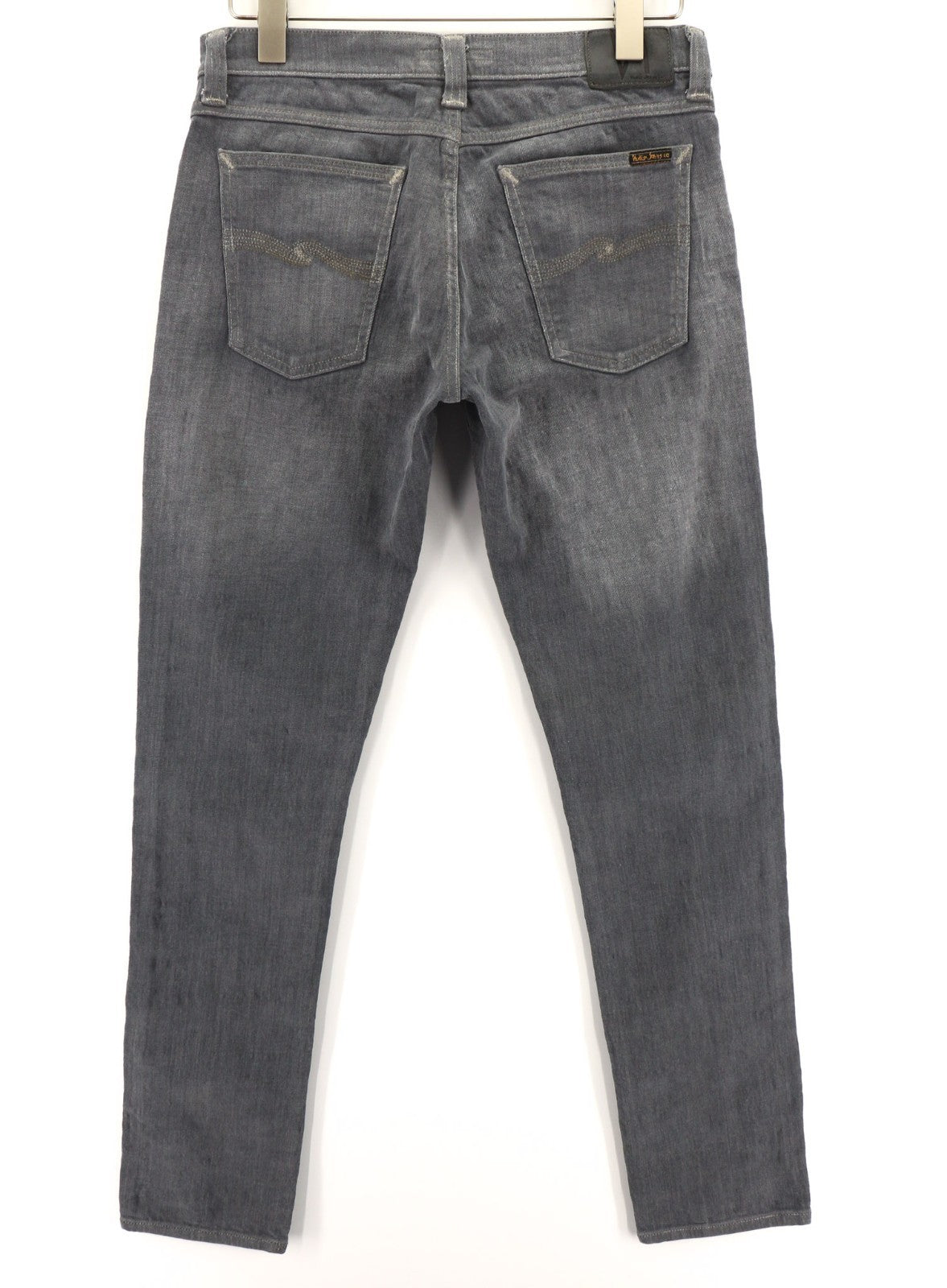 NUDIE JEANS Tight Long John Men's W31/L34 Charcoal Slim Leg Fit Zip Jeans