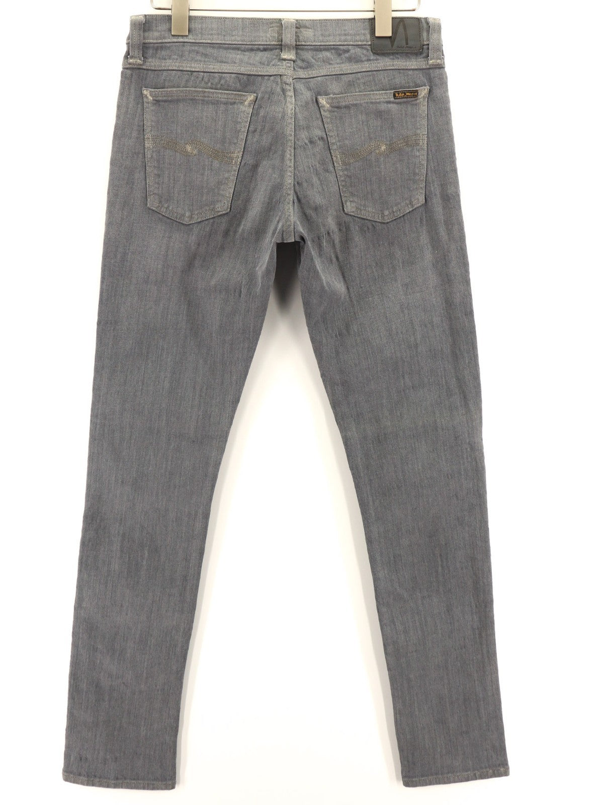 NUDIE JEANS Tight Long John Men's W32/L34 Slim Washed Grey Organic Denim