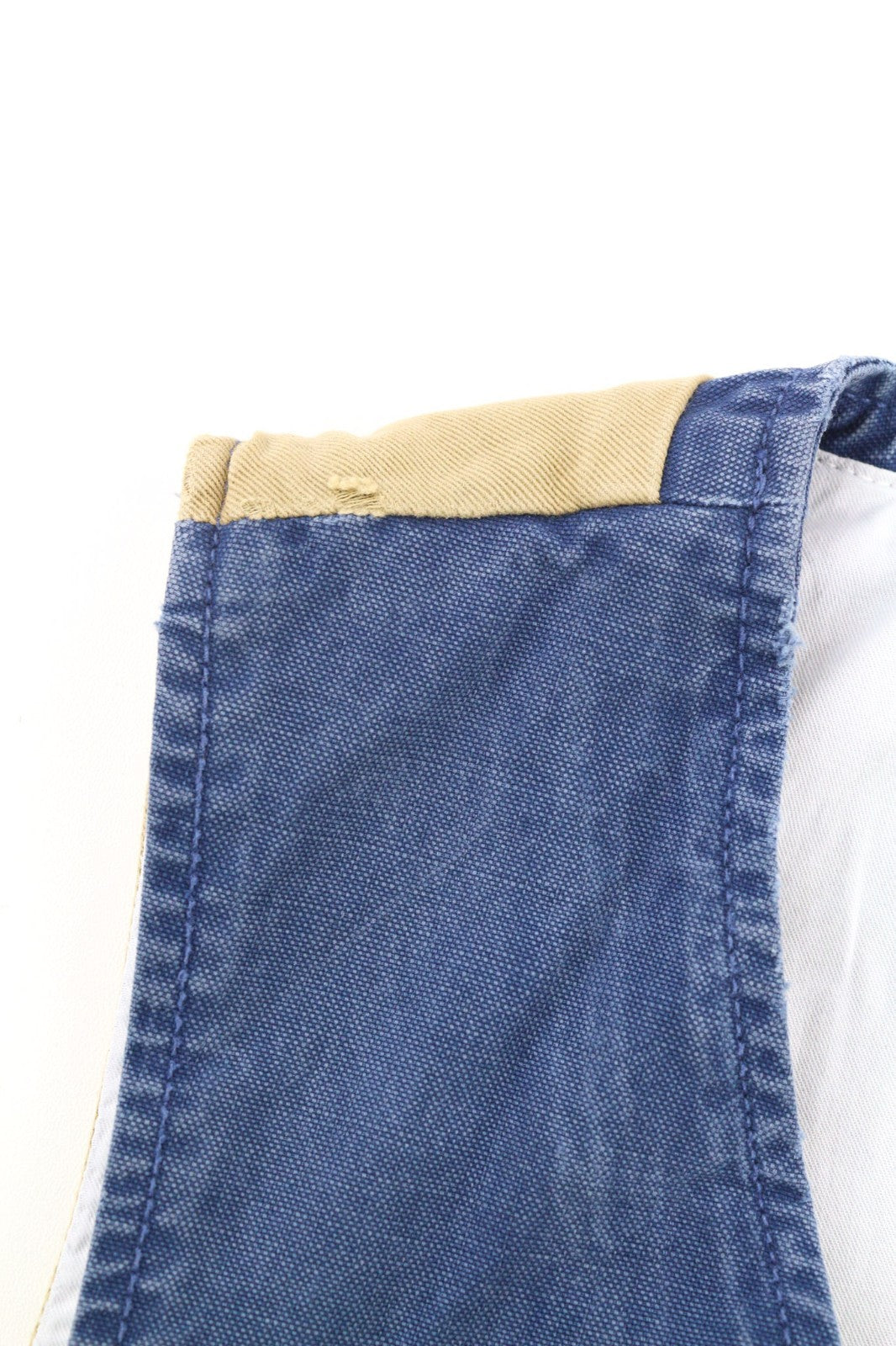 NUDIE JEANS Gustav Men's Vest M Oden Blue Organic Lined Button Pockets