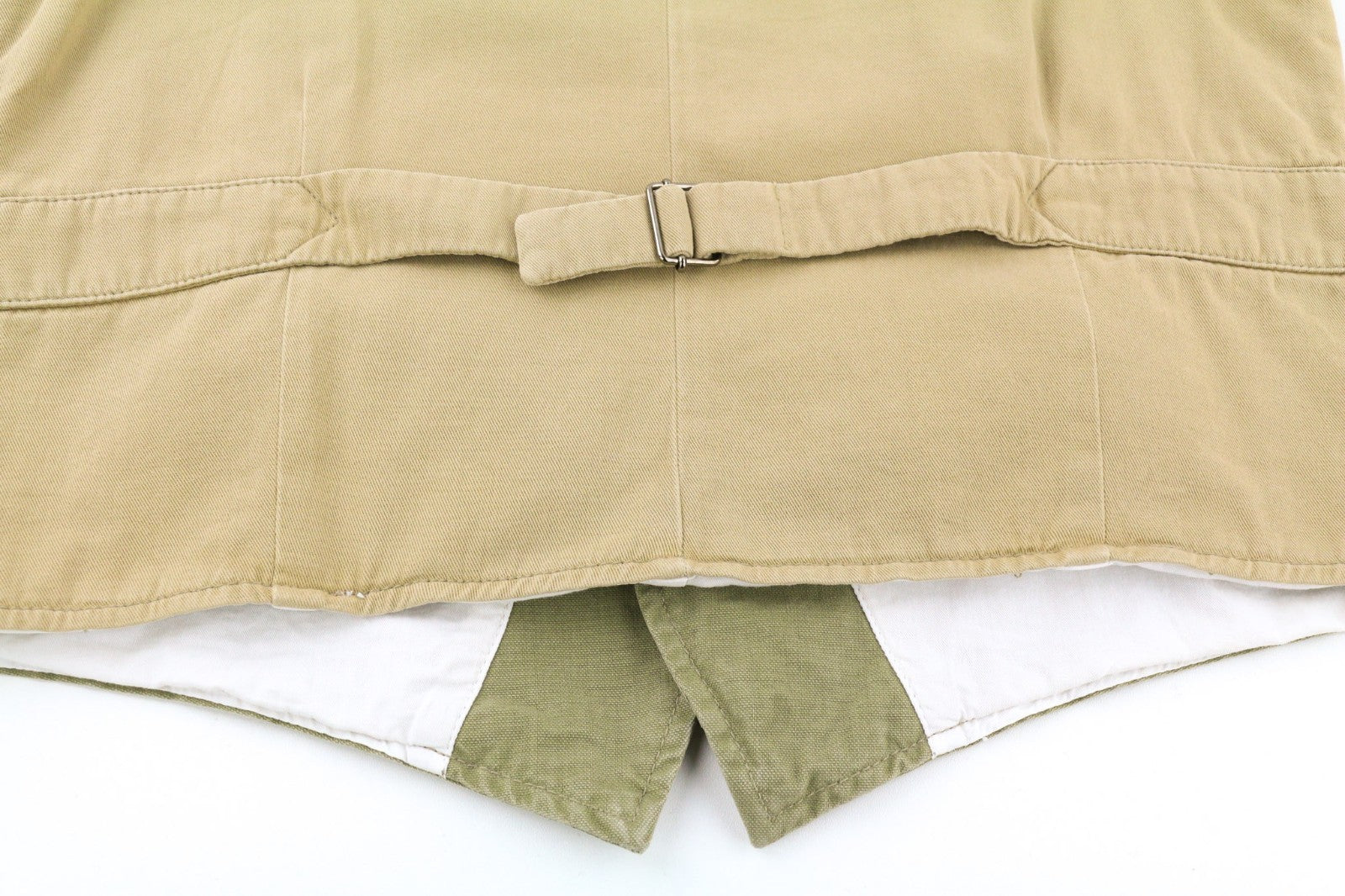 NUDIE JEANS Gustav Men's Vest M Beech Green Organic Button Lined Pockets