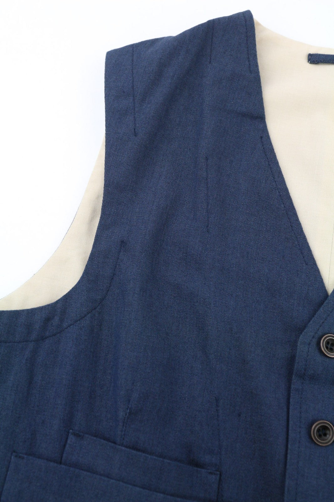 NUDIE JEANS vyriška liemenė M mėlyna ekologiška medvilnė su uždėtinėmis kišenėmis ir pamušalu, su sagomis 