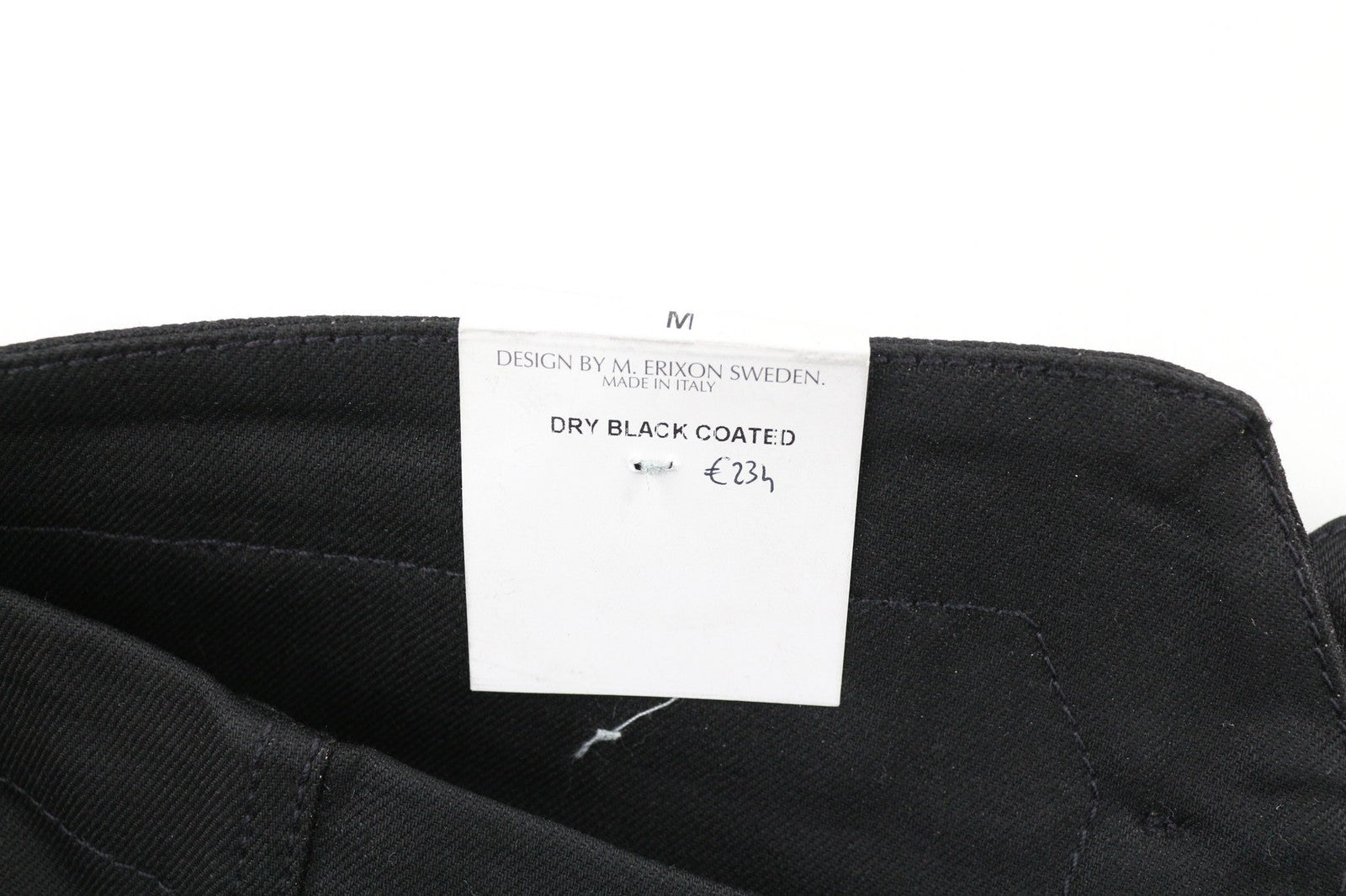 NUDIE JEANS Pal Men's Vest M Dry Black Coated Half Belt Button Unlined