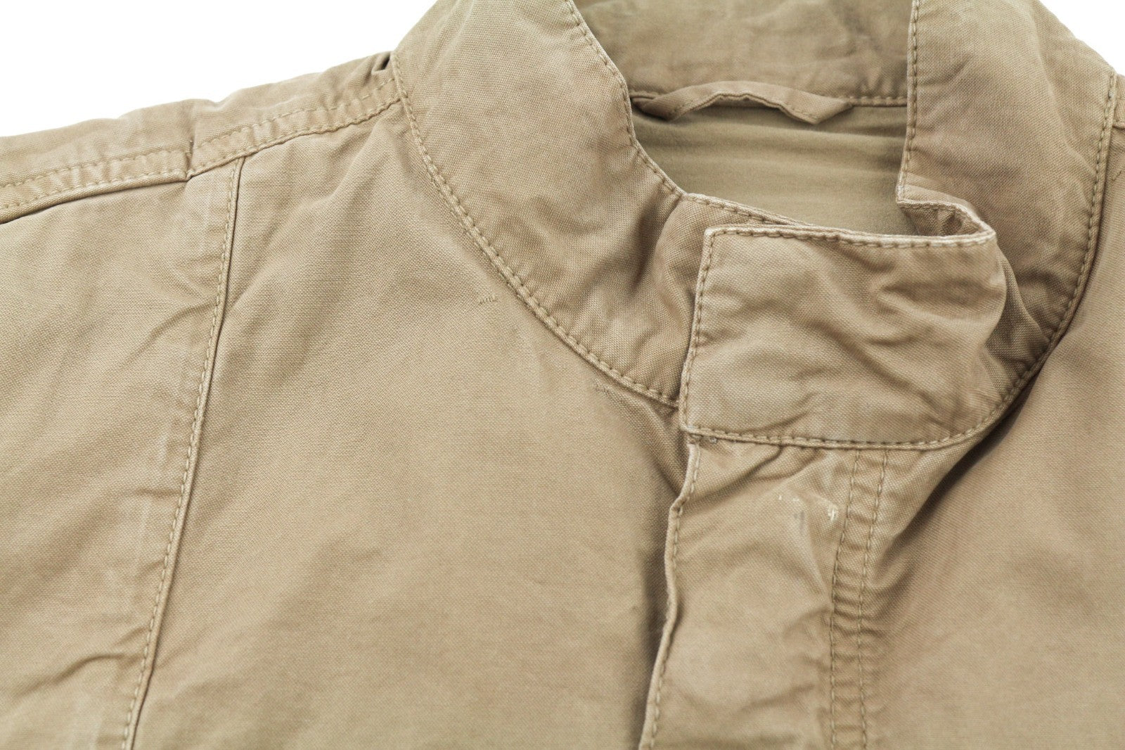 NUDIE JEANS Mick Men's Jacket M Brown Patch Pockets Unlined Zip Cuff