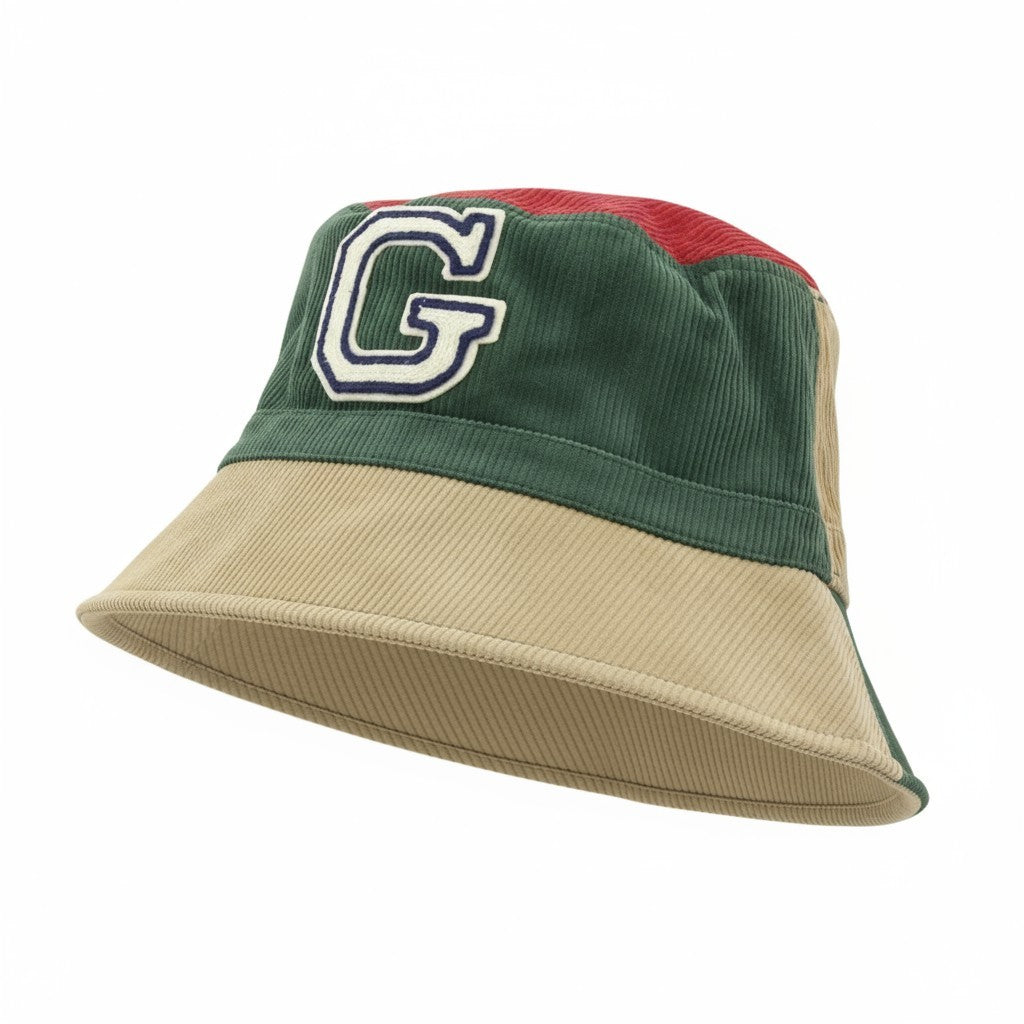 GANT Cord Bucket Men Hat L/XL Multicolor Cotton Front Logo Lined