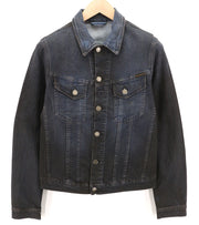 NUDIE JEANS Perry Men's Jacket S Denim Organic Black Blue Button Washed