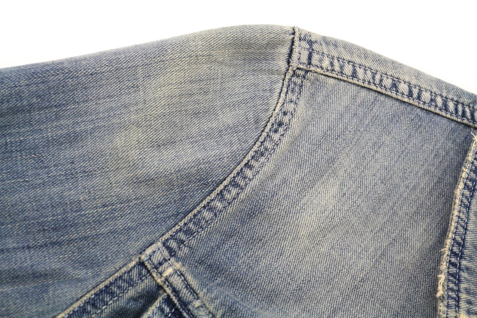 NUDIE JEANS Billy Men's Jacket S Light Denim Button Spread Neck Logo