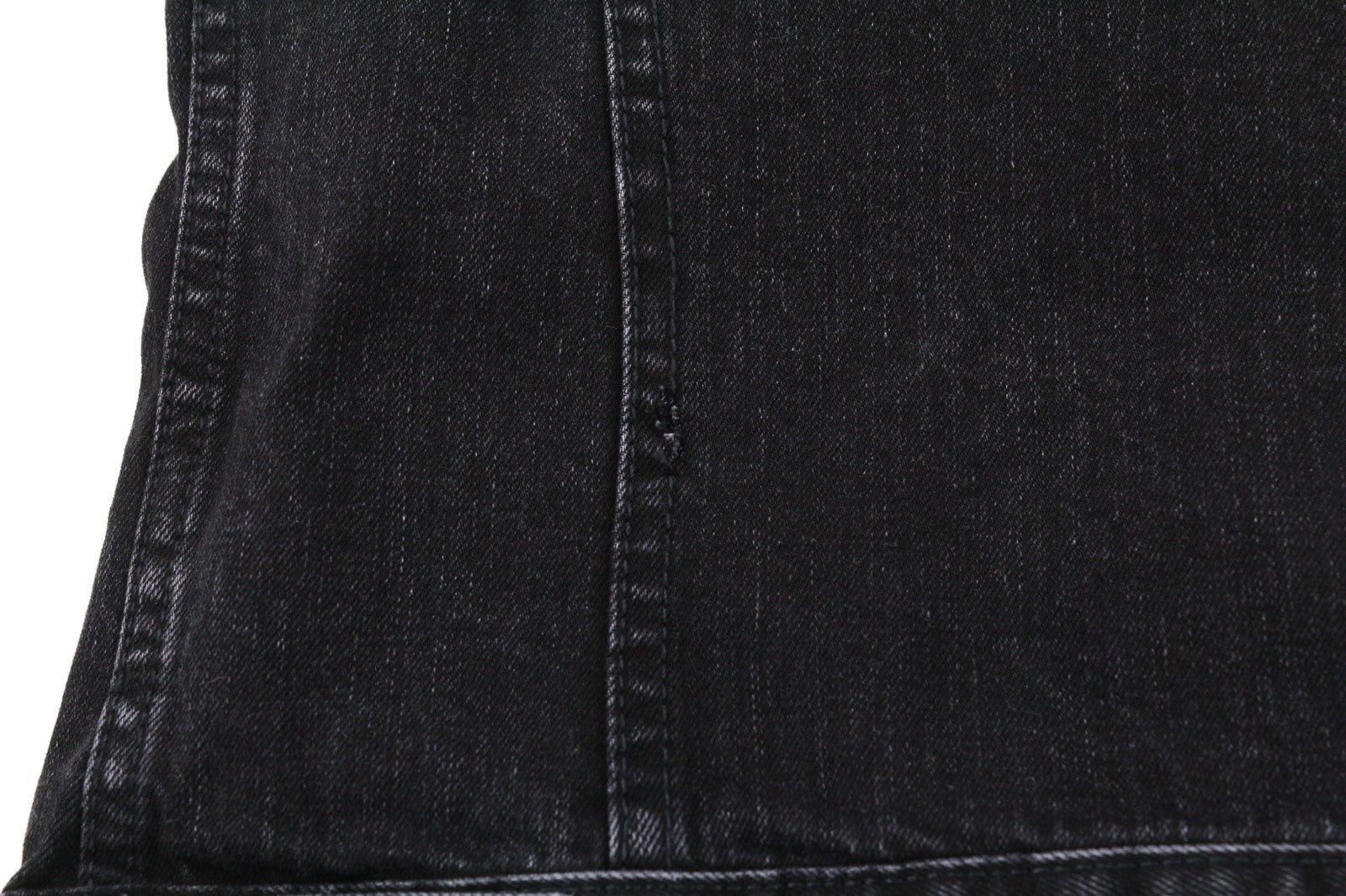 NUDIE JEANS Perry Organic Black Stone Men's Jacket S Denim Cotton Faded