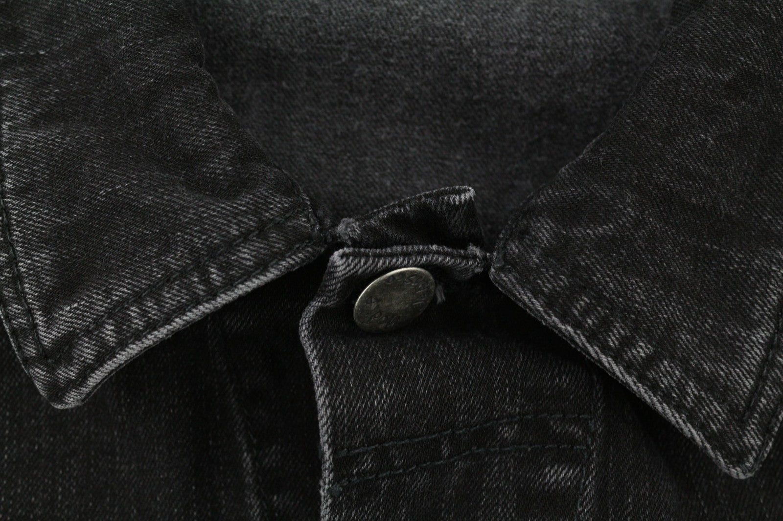 NUDIE JEANS Perry Organic Black Stone Men's Jacket M Denim Black Faded