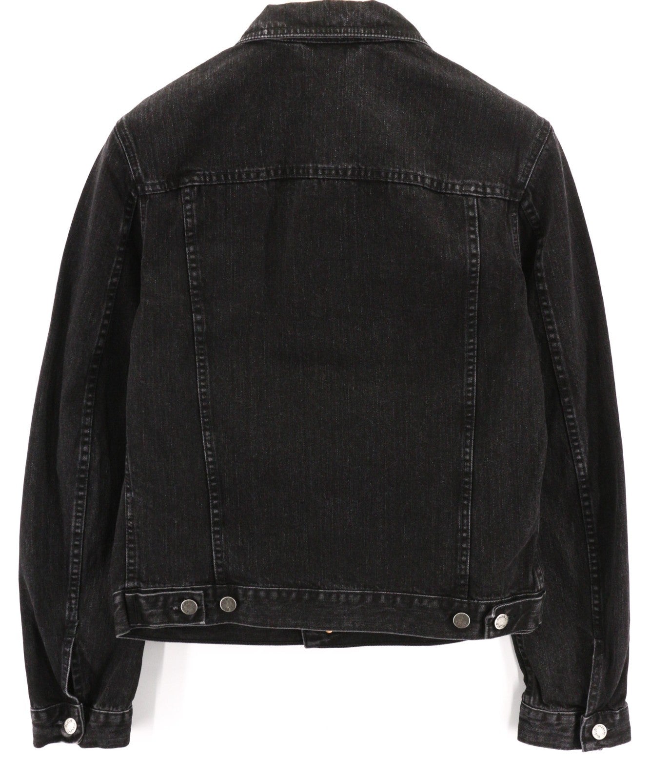 NUDIE JEANS Perry Organic Black Stone Men's Jacket M Denim Cotton Black