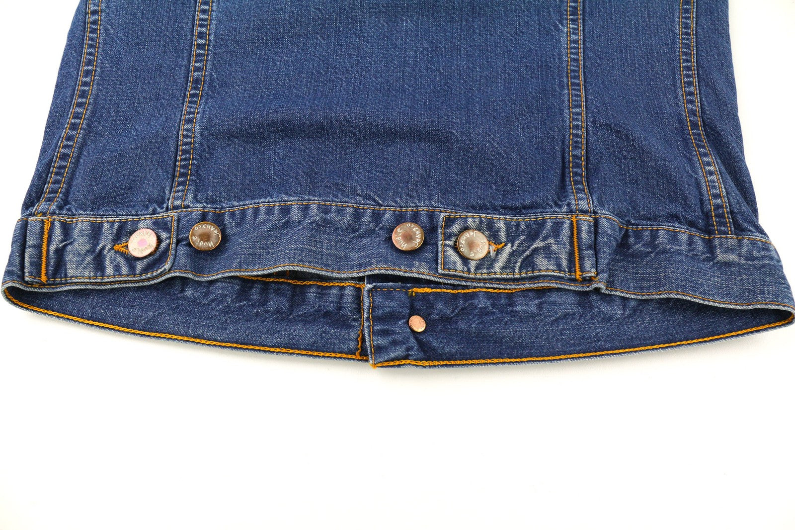 NUDIE JEANS Terry Recycle Worn In Men's Jacket S Blue Denim Unlined Wash