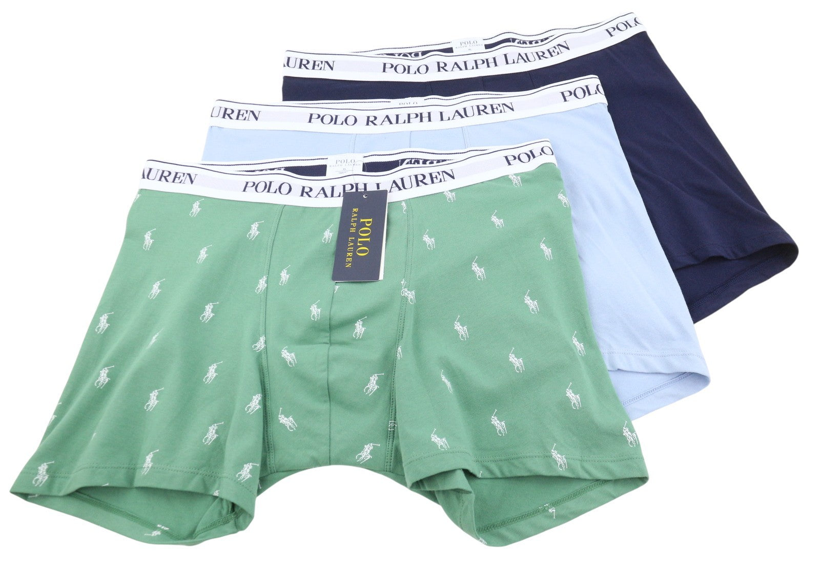 RALPH LAUREN Men Underwear XL Multi Stretch Cotton Tricot Boxer Brief 3-Pack