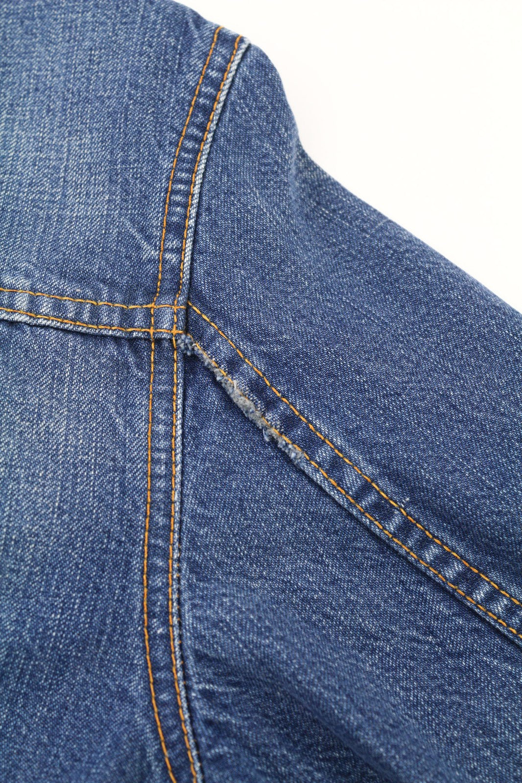 NUDIE JEANS Terry Recycle Worn In Men's Jacket S Blue Cotton Faded Denim