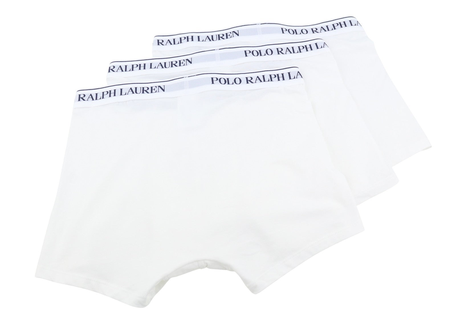 RALPH LAUREN Men Underwear L White Stretch Cotton Tricot Boxer Brief 3-Pack