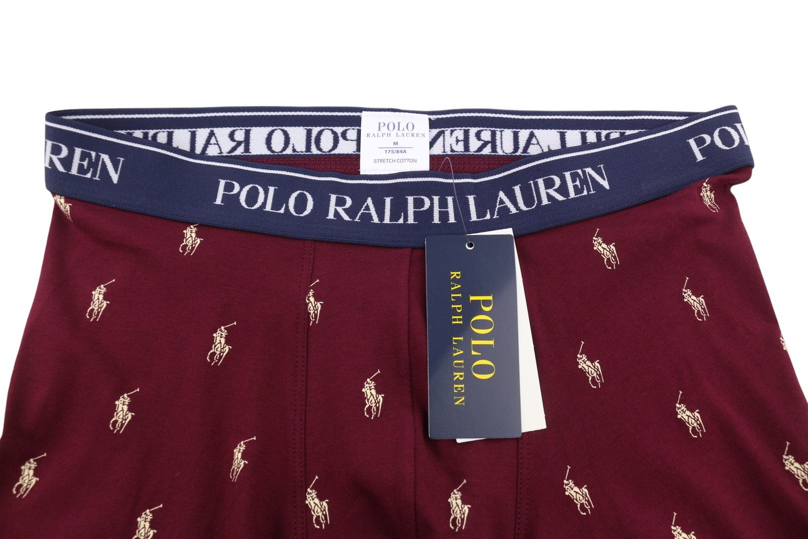 RALPH LAUREN vyriški apatiniai M daugiasluoksnės tamprios medvilninės trikotažo bokserinės kelnaitės, 3 vnt. pakuotė 