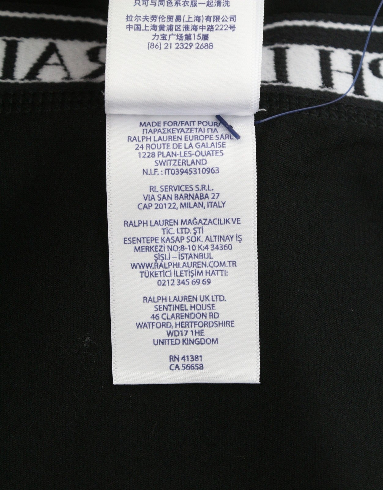 RALPH LAUREN Men Underwear 4XL Black Stretch Cotton Tricot Boxer Brief 3-Pack