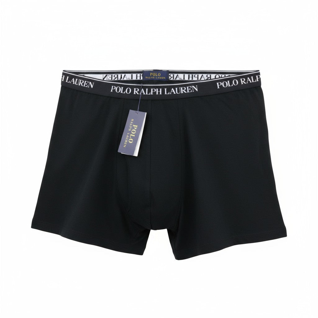 RALPH LAUREN Men Underwear 4XL Black Stretch Cotton Tricot Boxer Brief 3-Pack