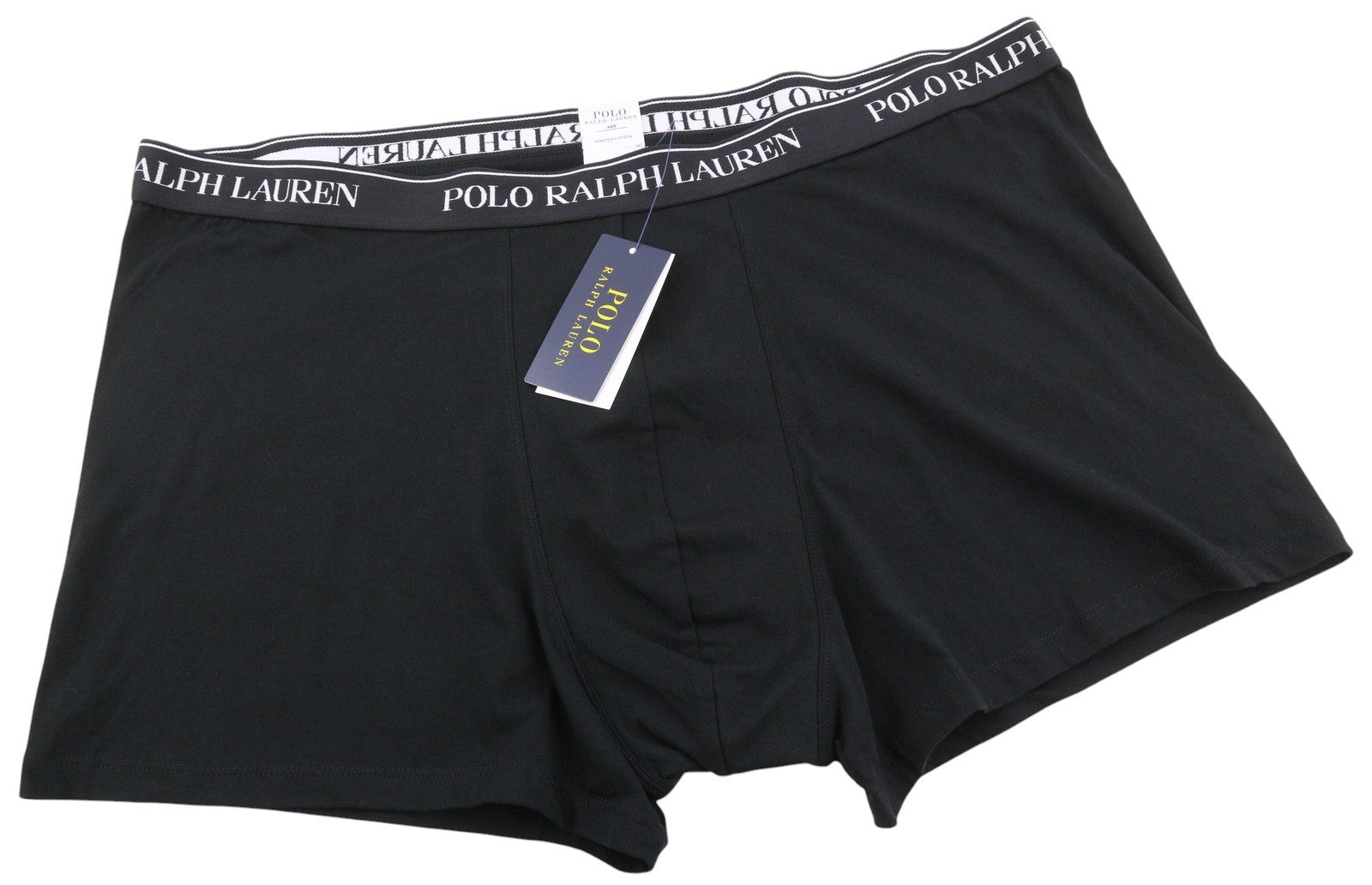 RALPH LAUREN Men Underwear 4XL Black Stretch Cotton Tricot Boxer Brief 3-Pack